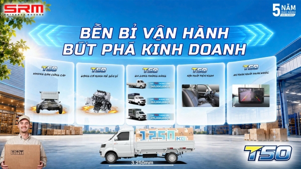 Xe Tải SRM T50 - Lựa Chọn Hàng Đầu Cho Vận Tải Tại Cần Thơ