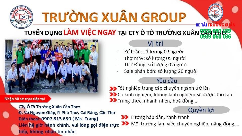 TUYỂN DỤNG